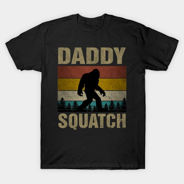 Daddy Squatch Bigfoot Daddy Sasquatch Yeti Family Matching T-Shirt by snnt